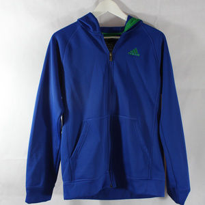 Blue Adidas Jacket, Fleece Interior